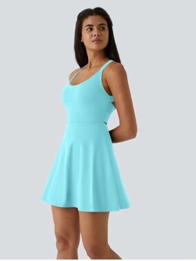 HALARA Easy Peezy dress with built in shorts Fit-and-Flare Mini Dress Large
